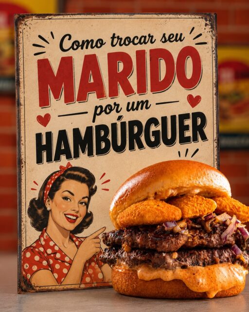 Não estamos incentivando ninguém a trocar o marido por um hambúrguer. 🍔
Mas também não estamos julgando quem pediu pra ver o cardápio antes de decidir. 😂
#partiudidios